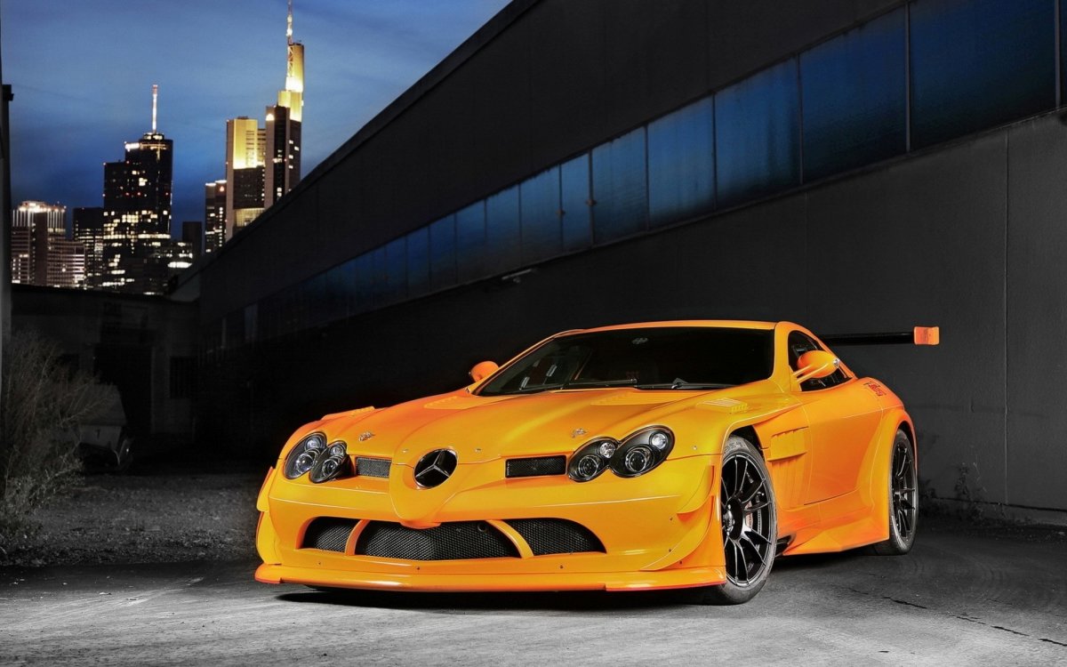 Мерседес Макларен оранжевый