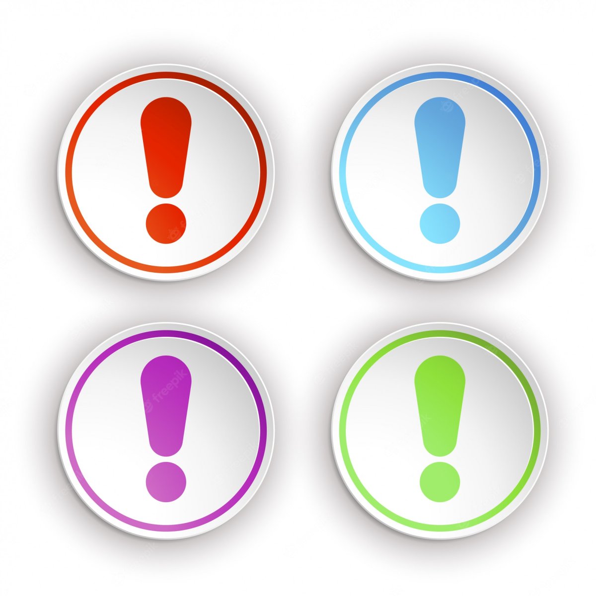 Знак восклицания набор