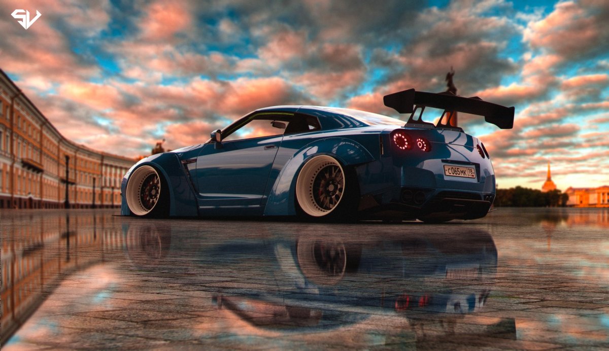 Nissan GTR r35 stance