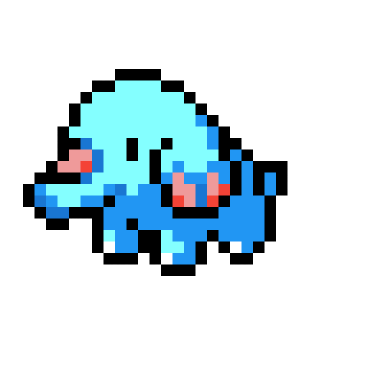 Аниме пиксель арт 16х16