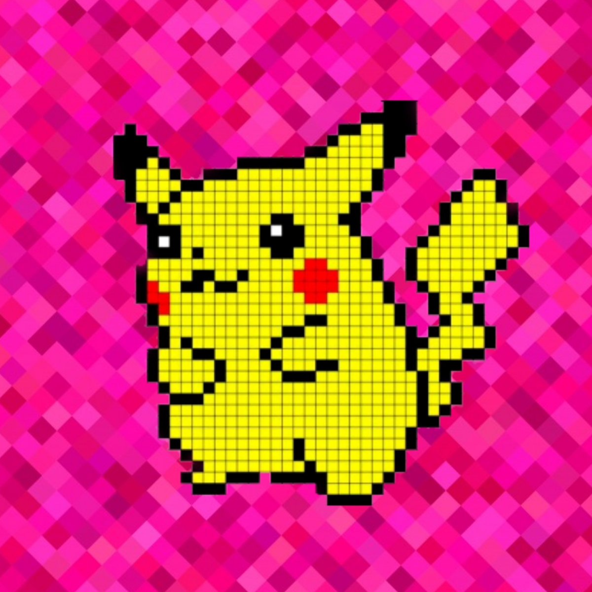 Пикачу по клеткам