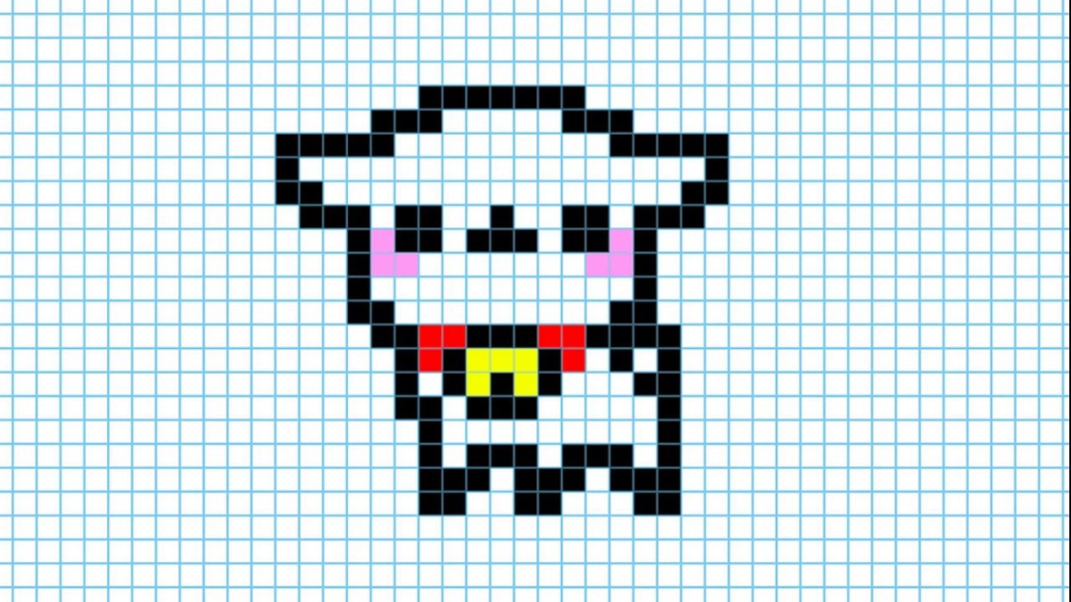 Котики по клеточкам маленькие