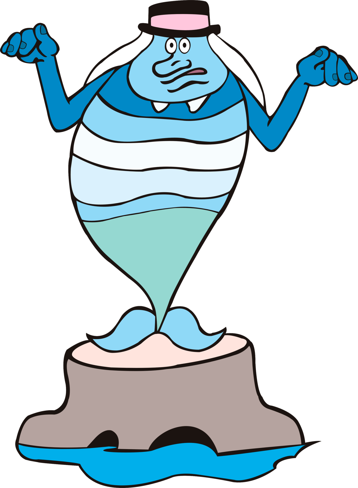 Водяной мультик Летучий корабль