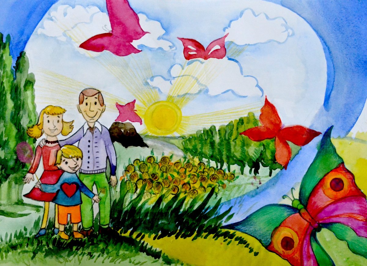 Щастливо детство рисунки