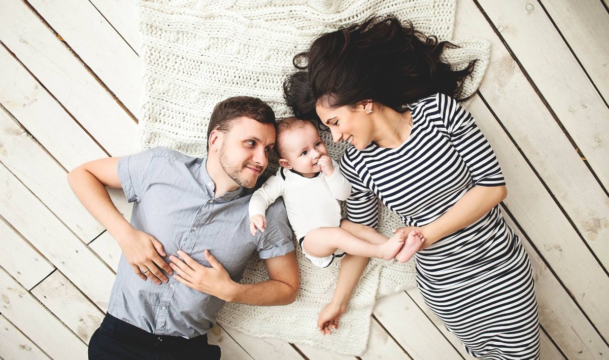 Фотосессия с ребёнком с родителями