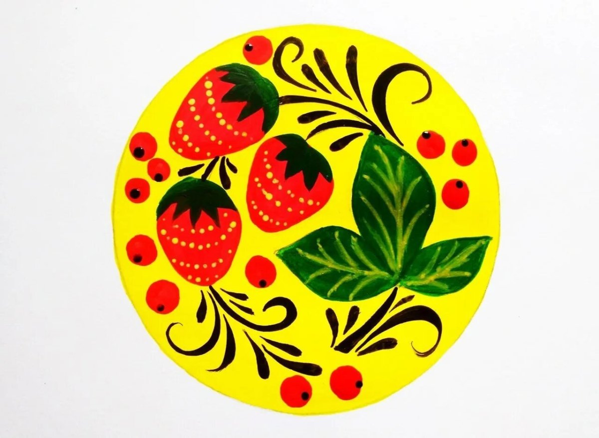 Занятия в старшей группе хохломские ягоды