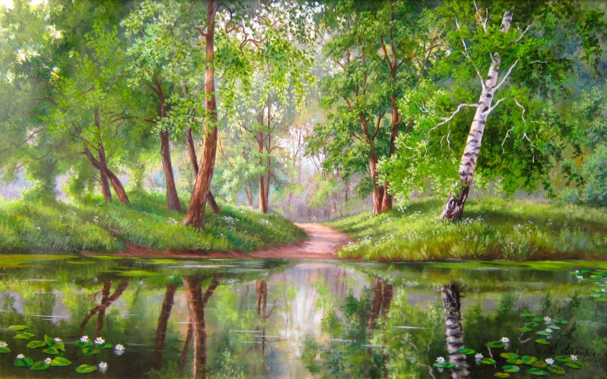 Пейзаж_мосток_ Владимир Чернов