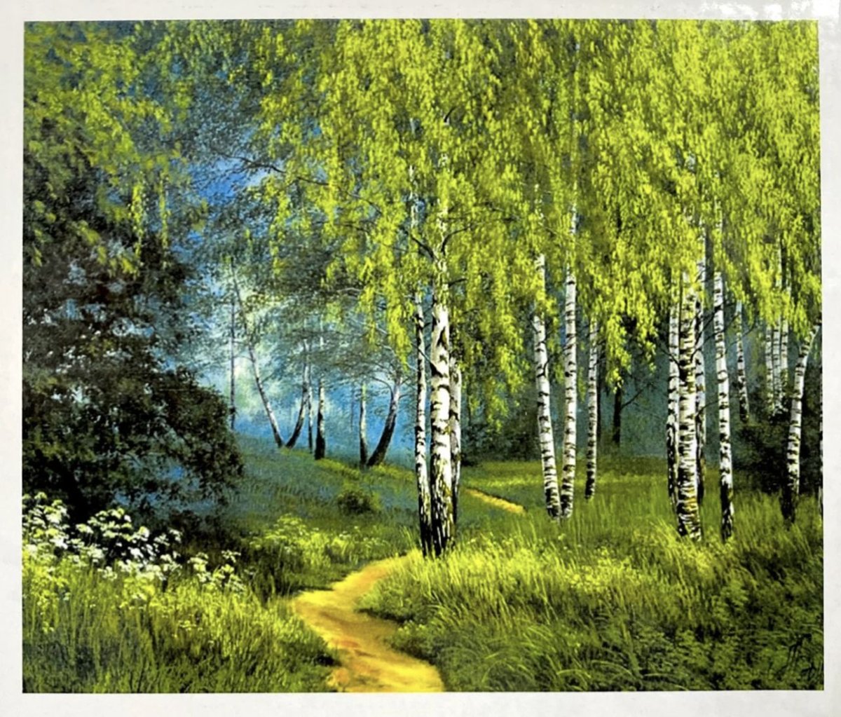 Живопись летние пейзажи природы-Алексей Сычев