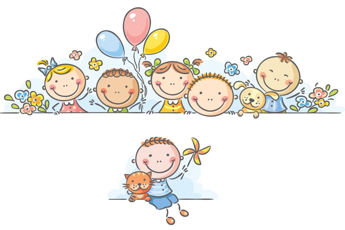 Рамка с нарисованными детьми