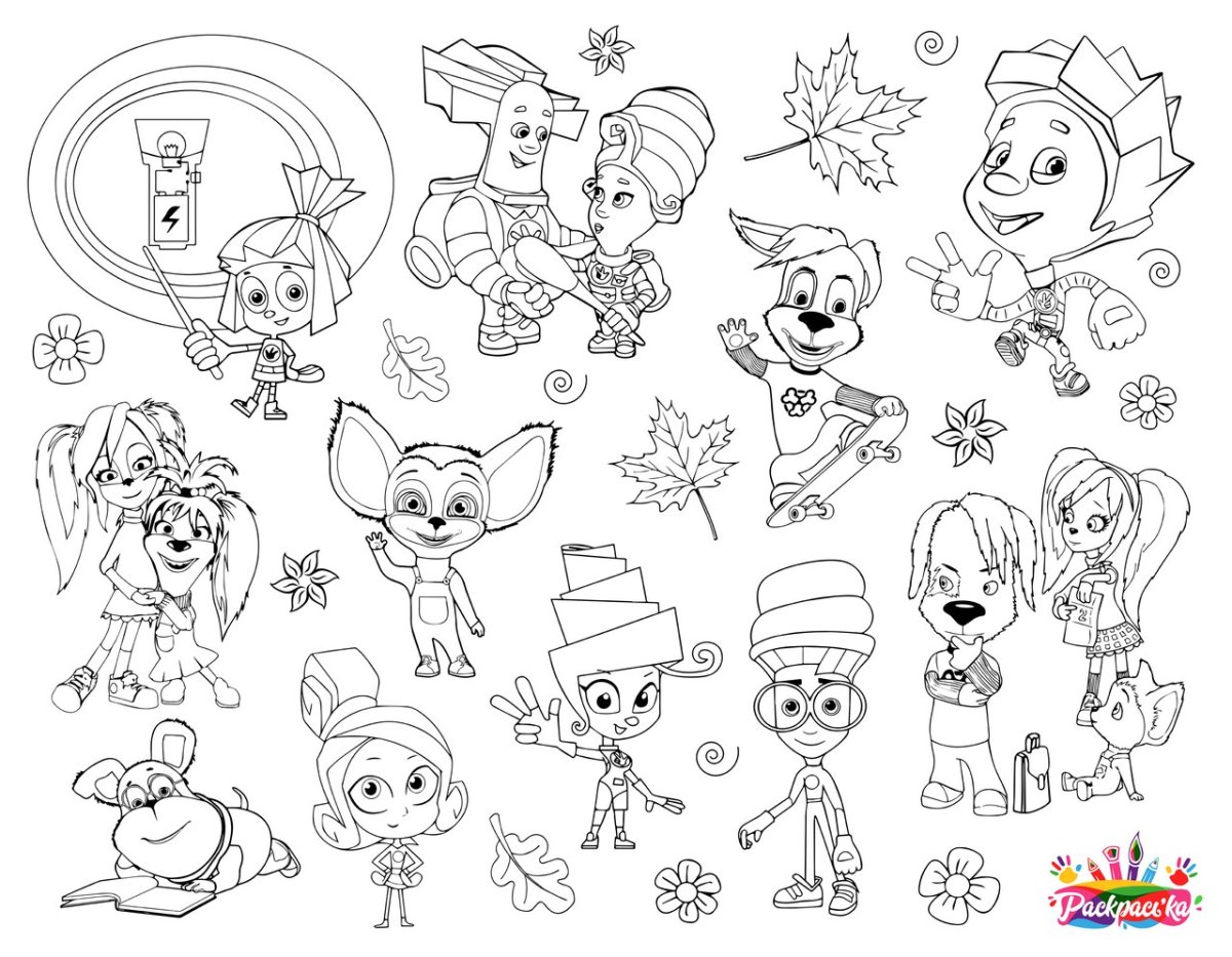 Как нарисовать Фиксиков фломастерами