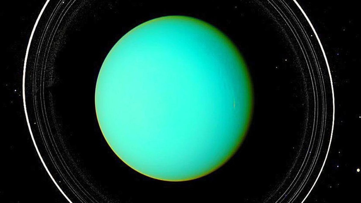 Уран в телескоп Хаббл