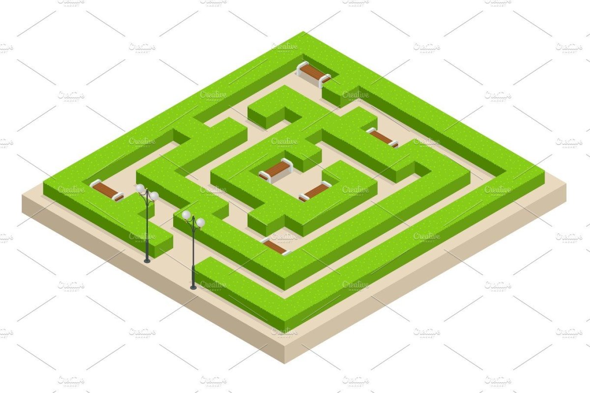 Зеленый Лабиринт вид сверху