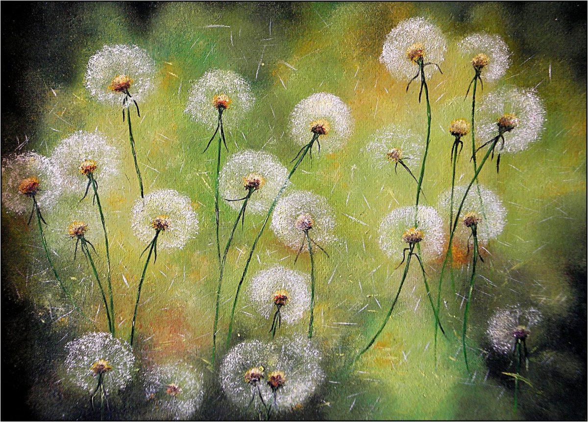 Татьяна Букреева одуванчики живопись