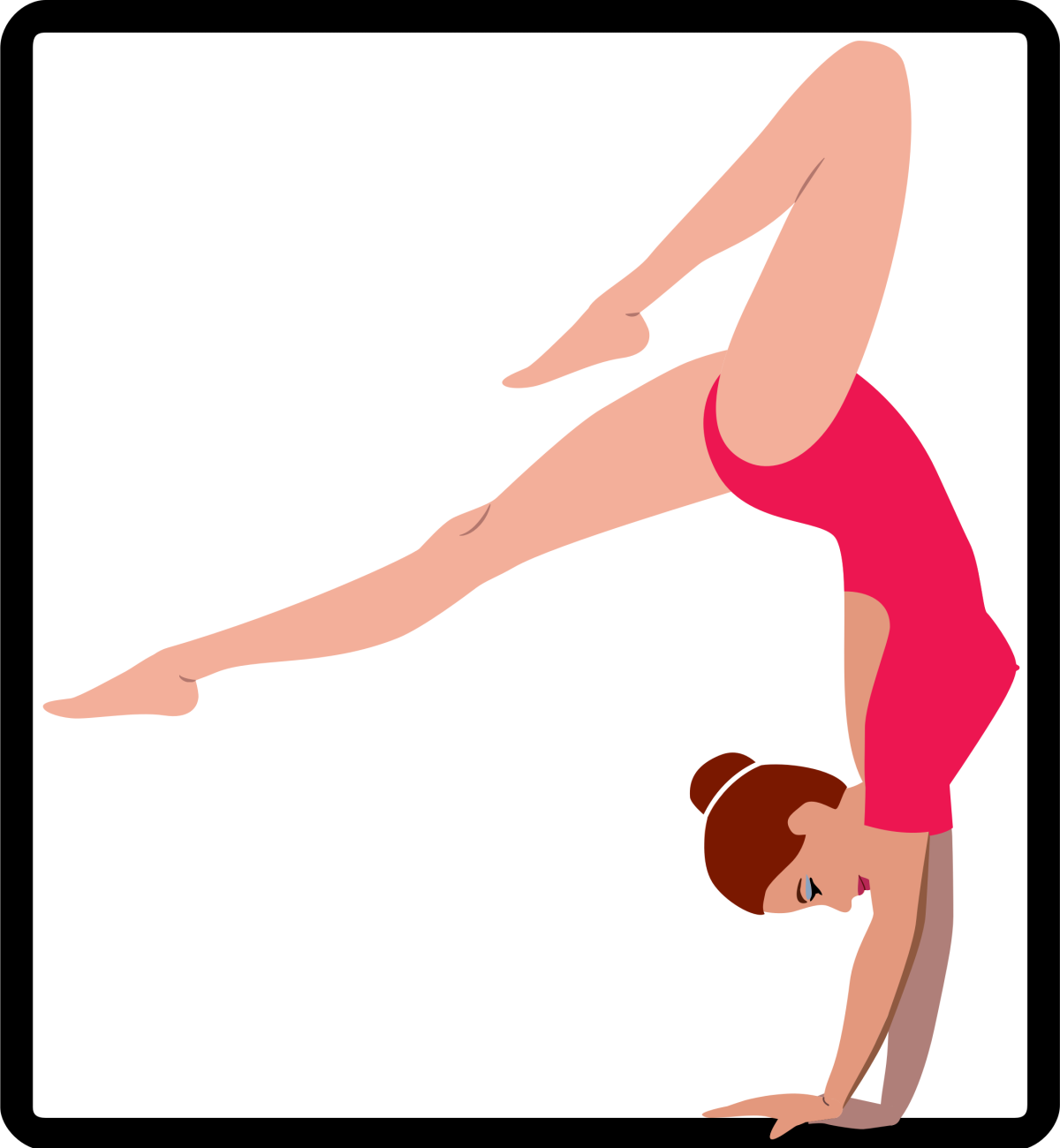 Рисунки гимнасток лёгкие