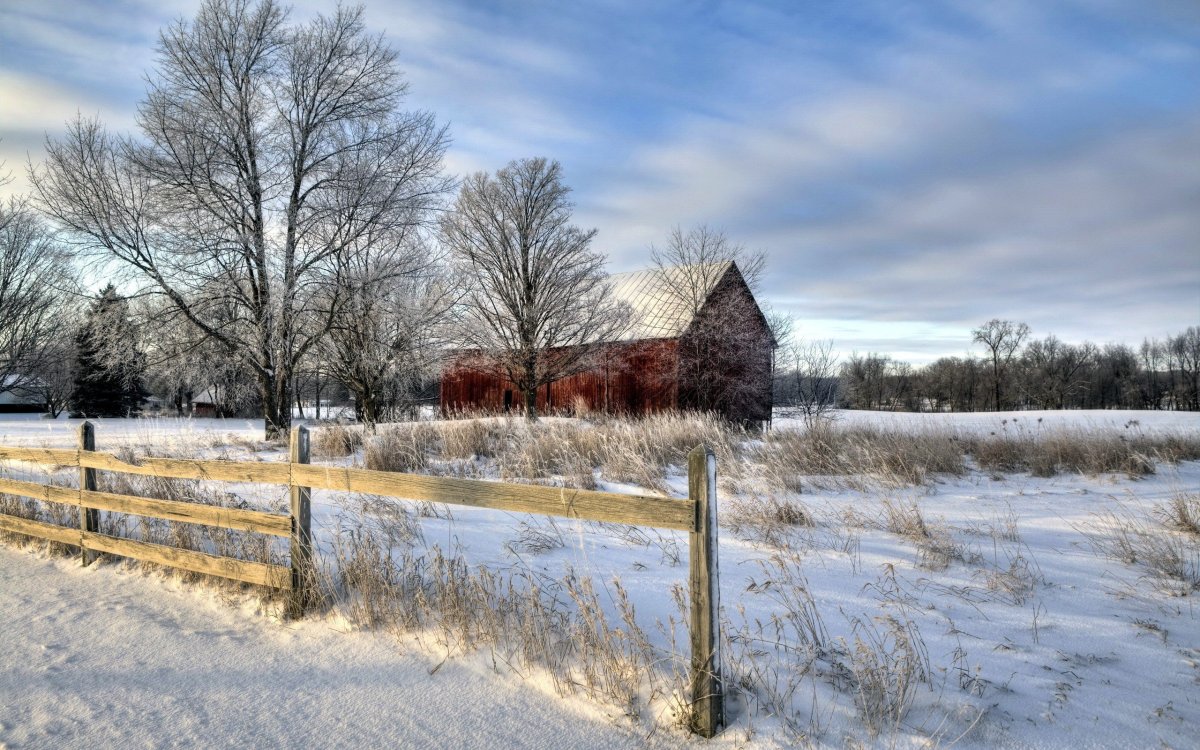 Зима в деревне