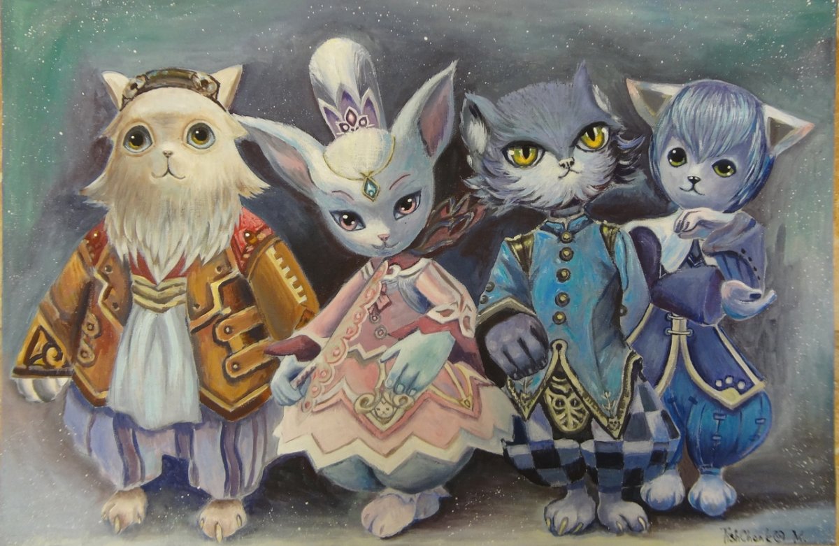 Черная кошка с короной