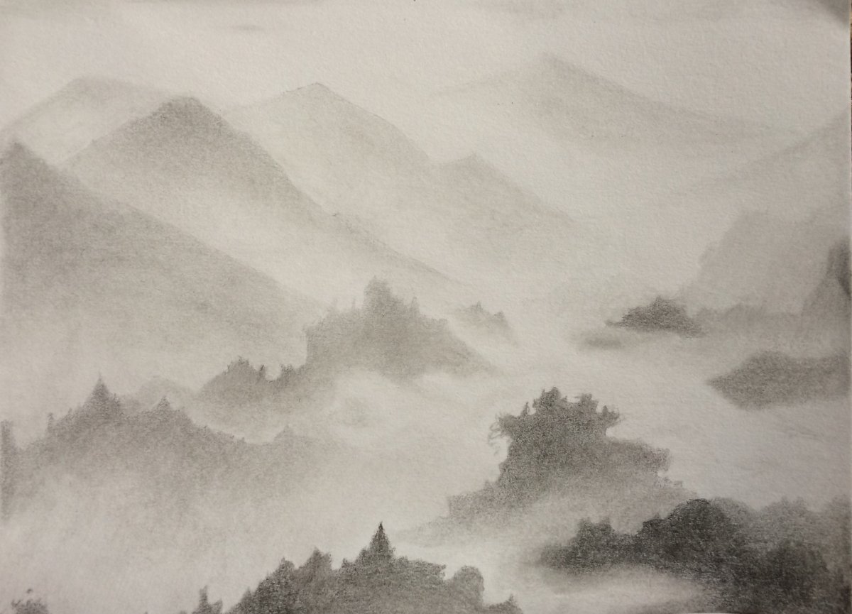 Туман карандашом