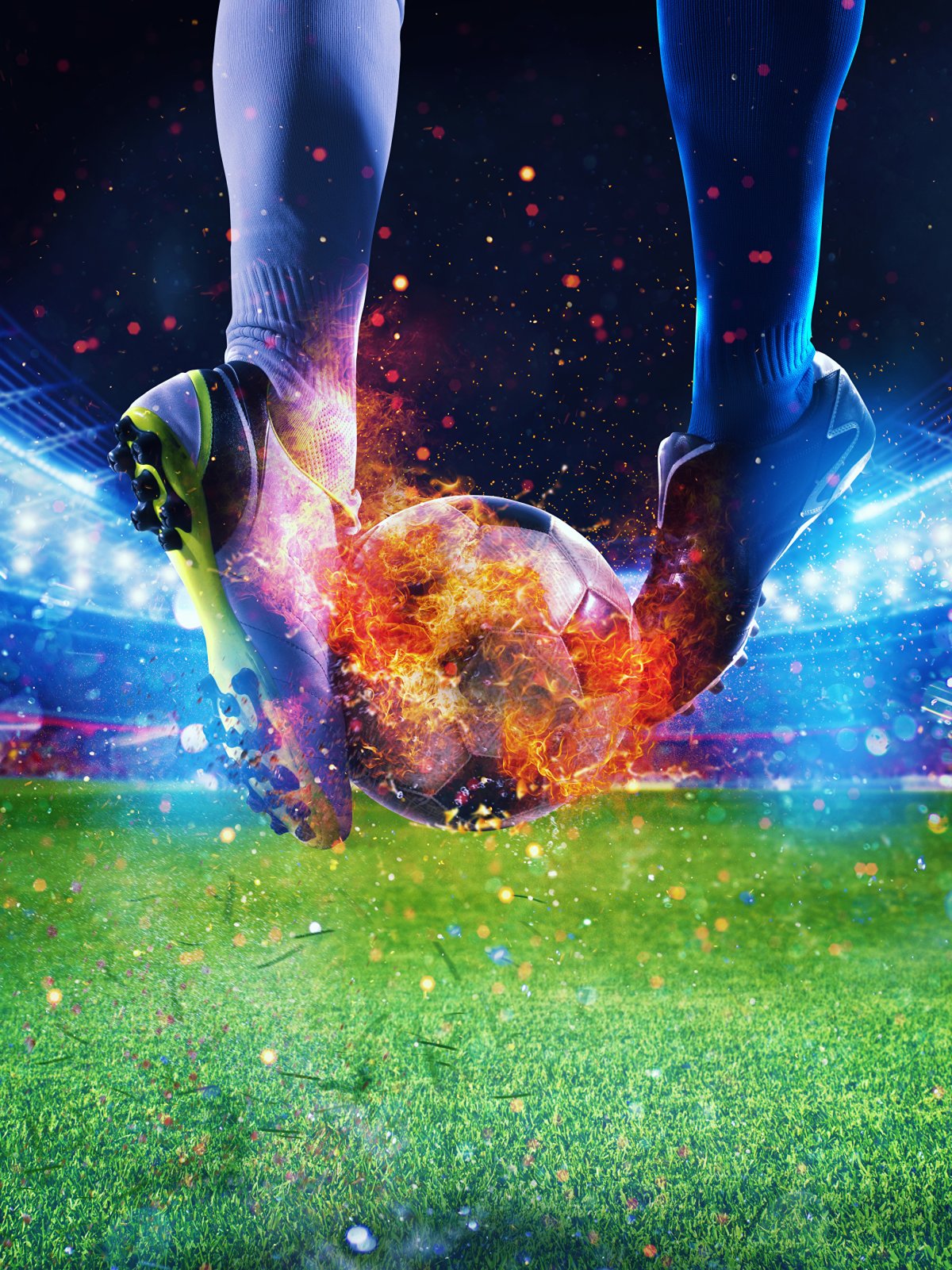 Фон фантастический футбол