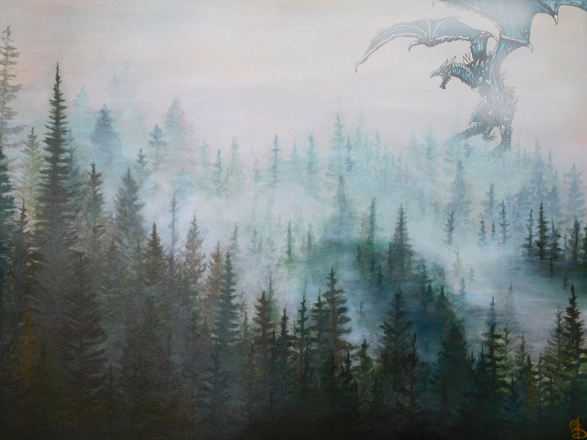 Скандинавские пейзажи акварелью