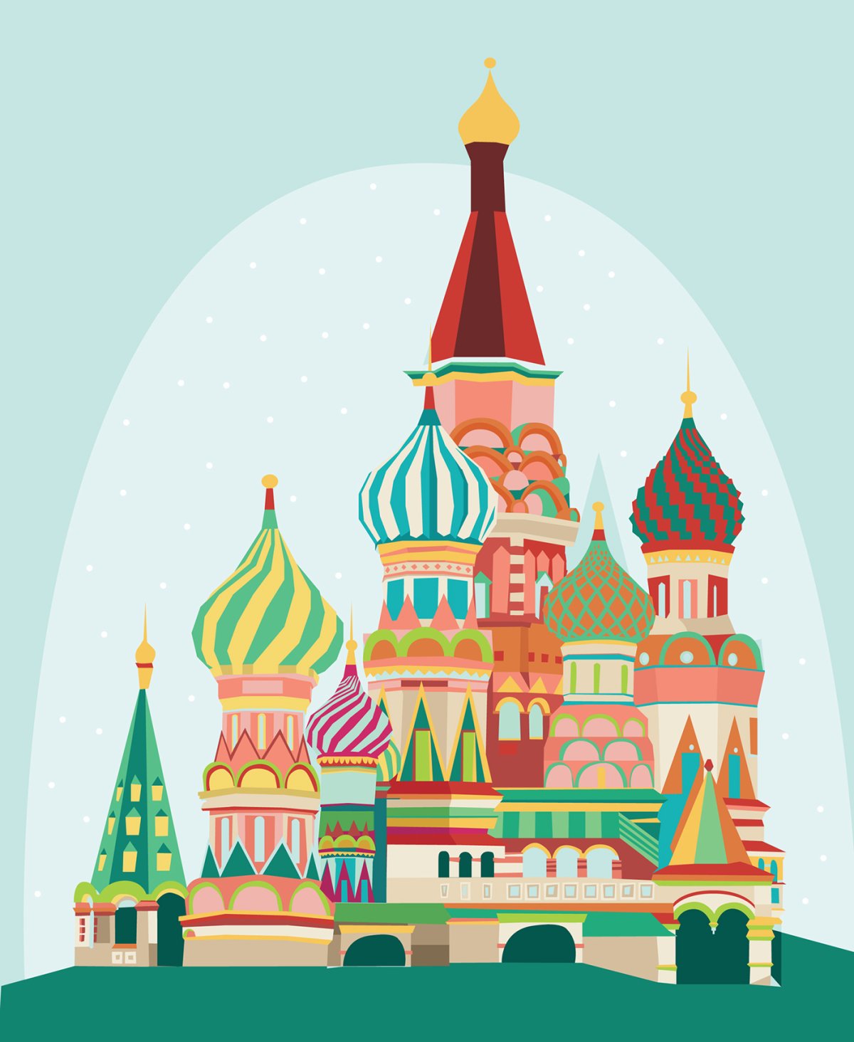 Кремль векторное изображение