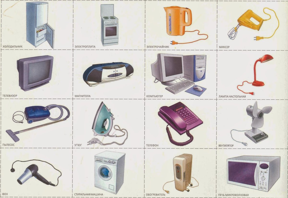 Бытовые электрические приборы