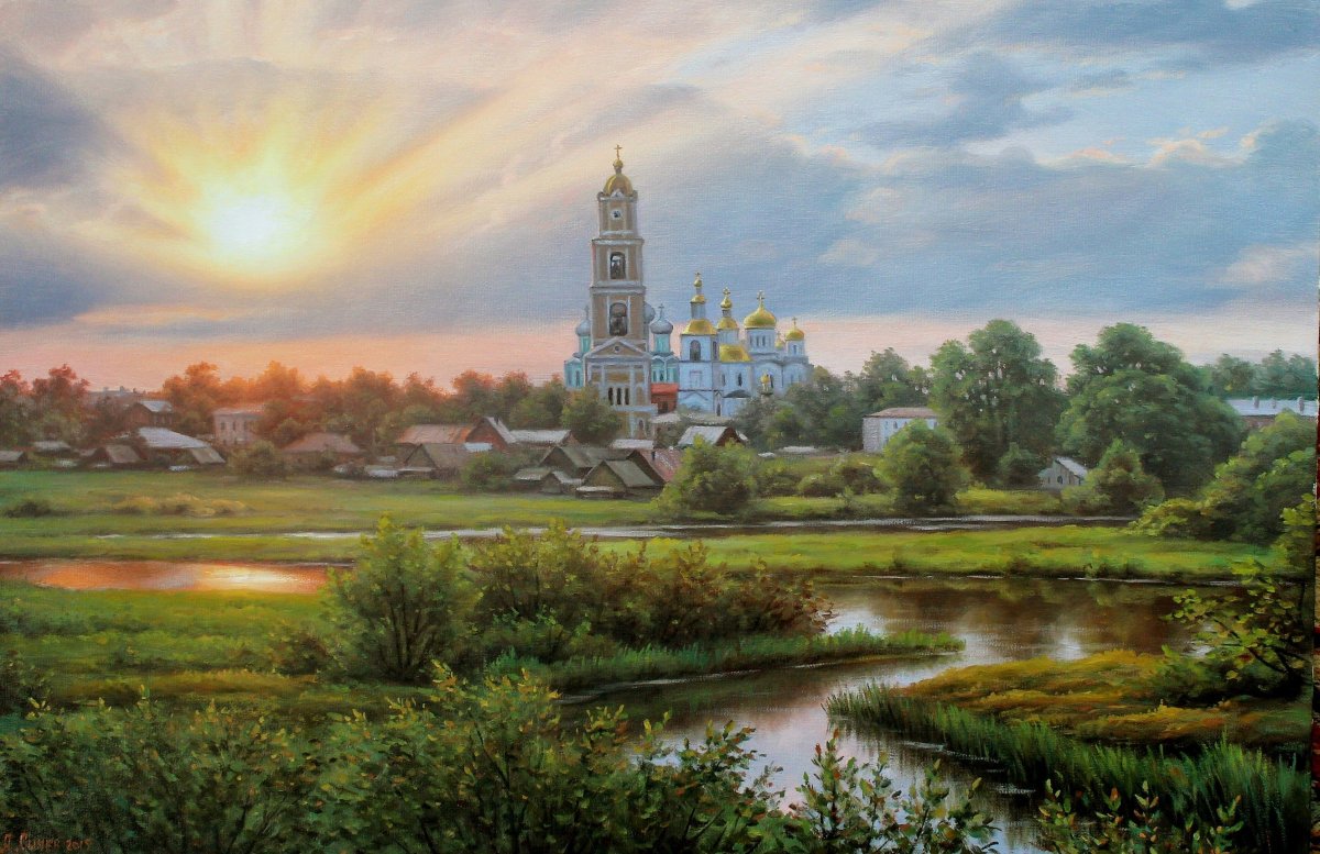 Псково-Печерский монастырь осенью