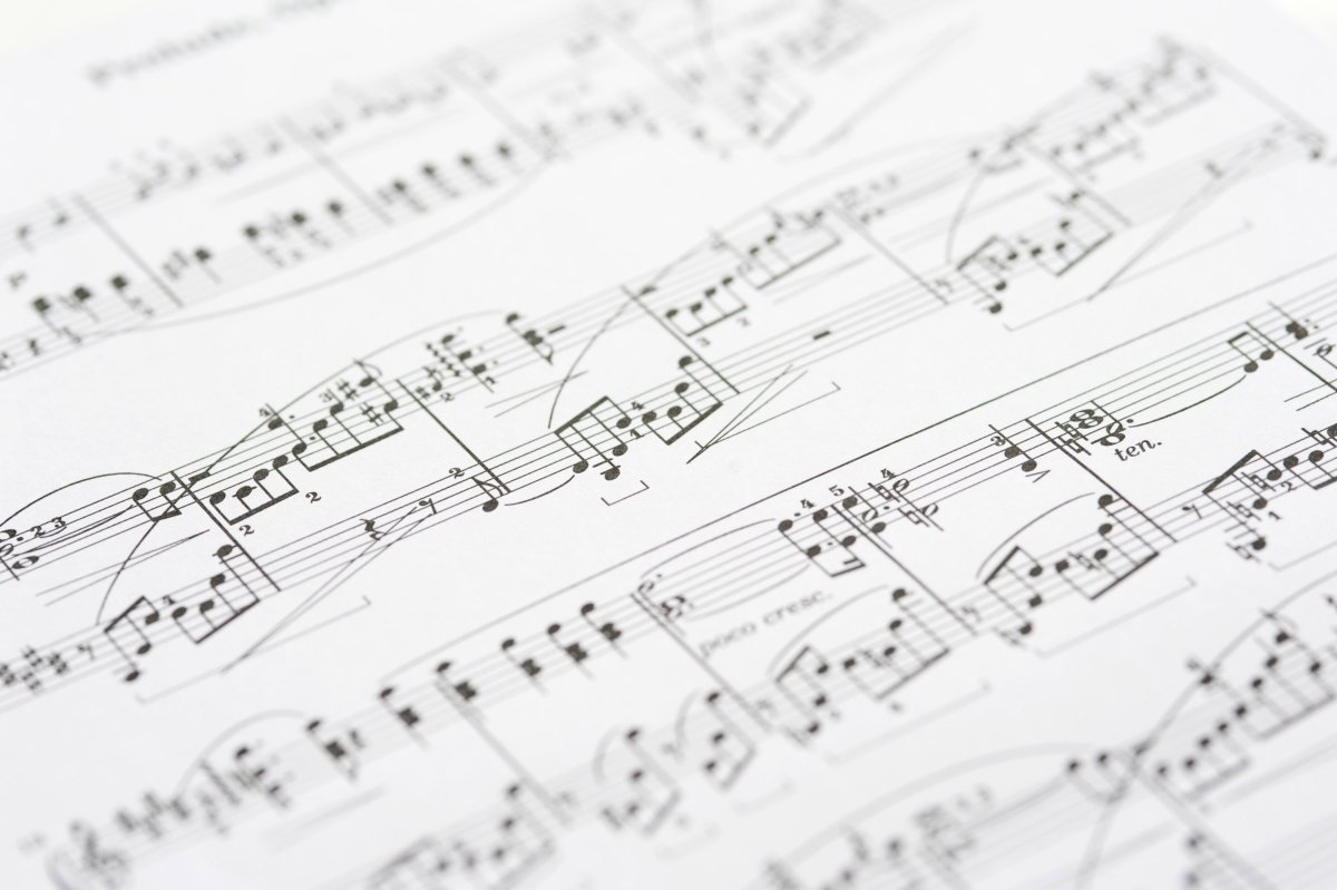 Фон Нотная тетрадь