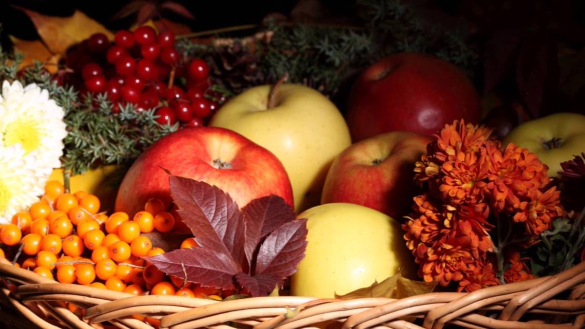 Фрукты осенью