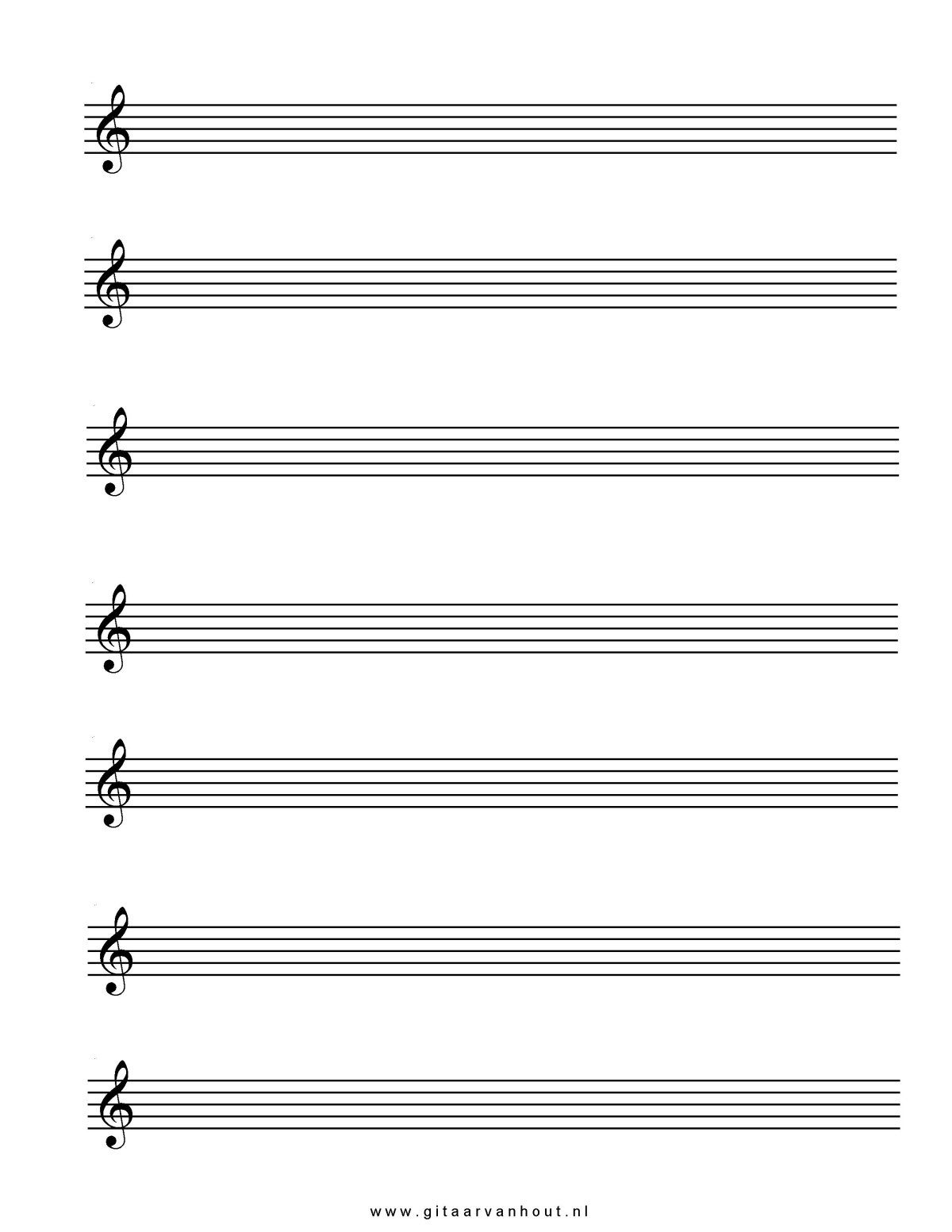 Лист табулатуры для гитары