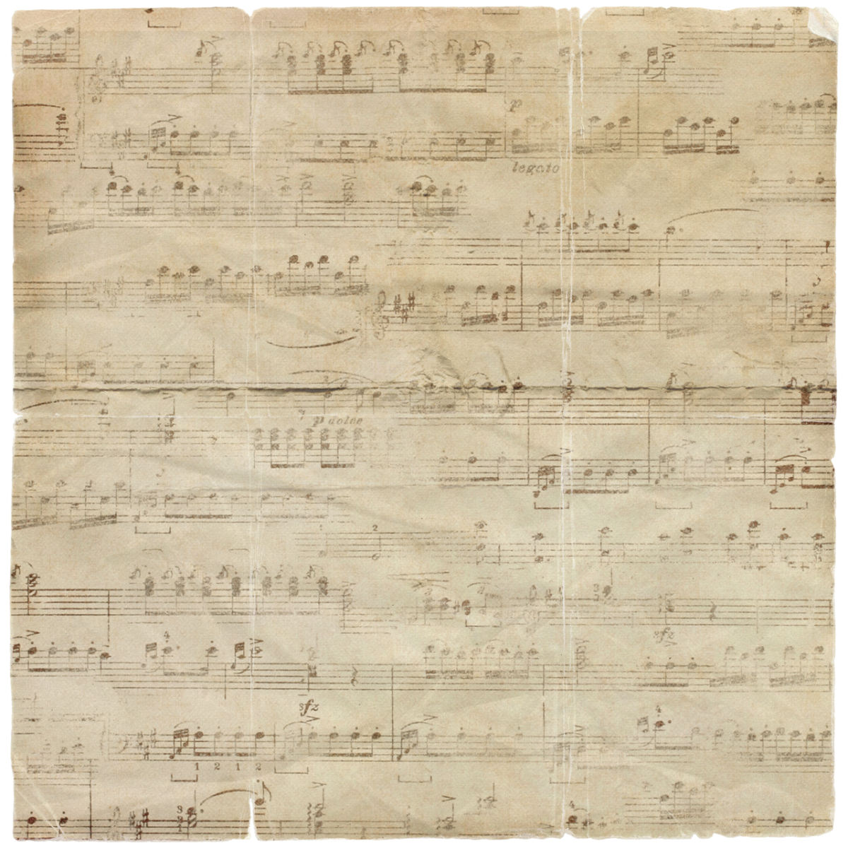 Винтажная бумага с нотами