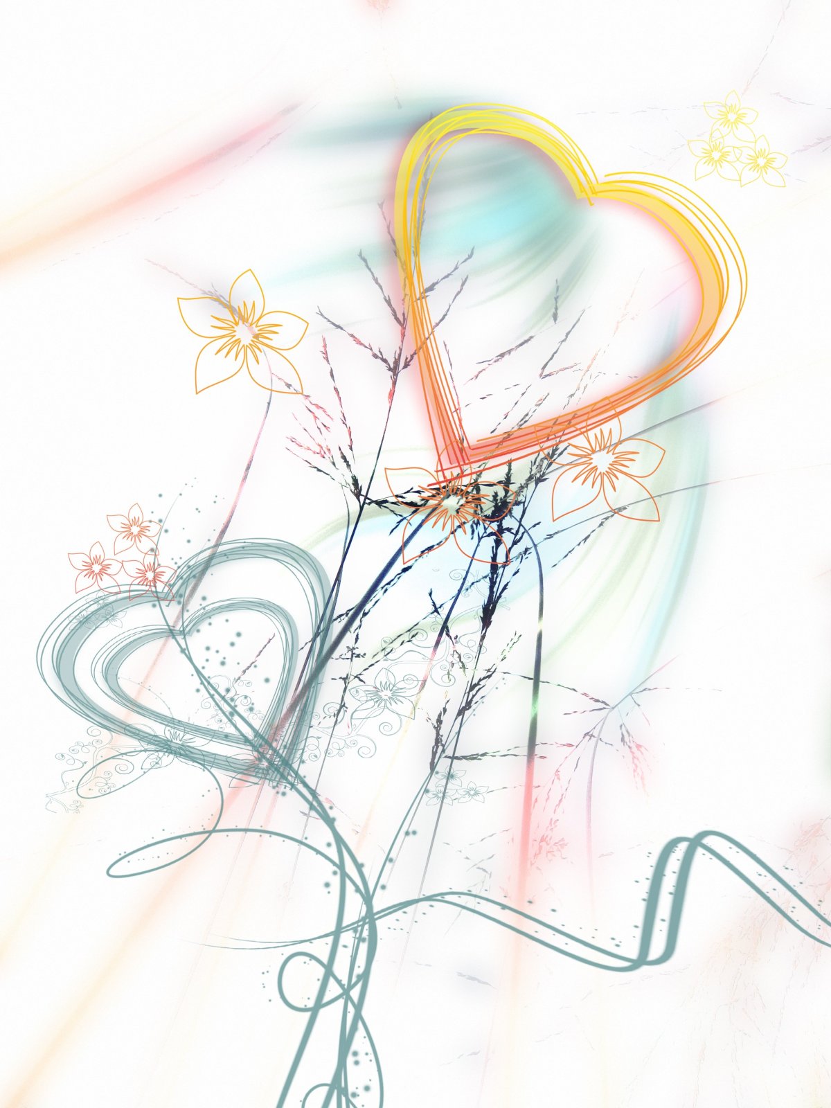 Поцелуй абстракция