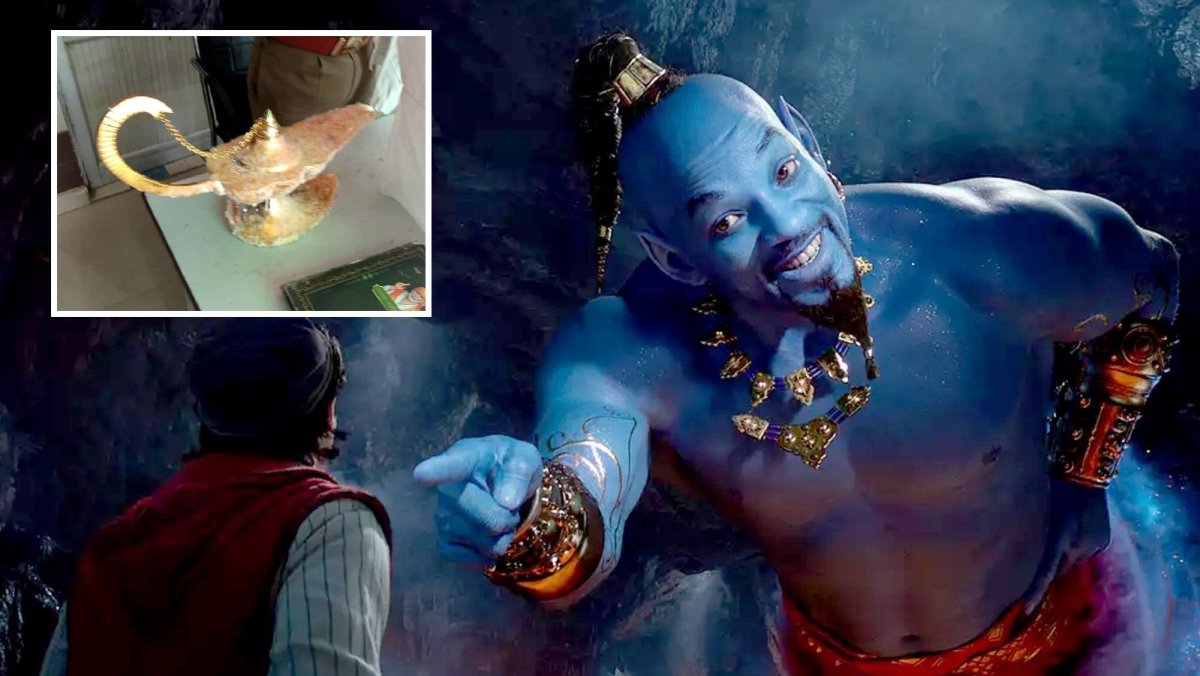 Джин из сказки Аладдин и Волшебная лампа