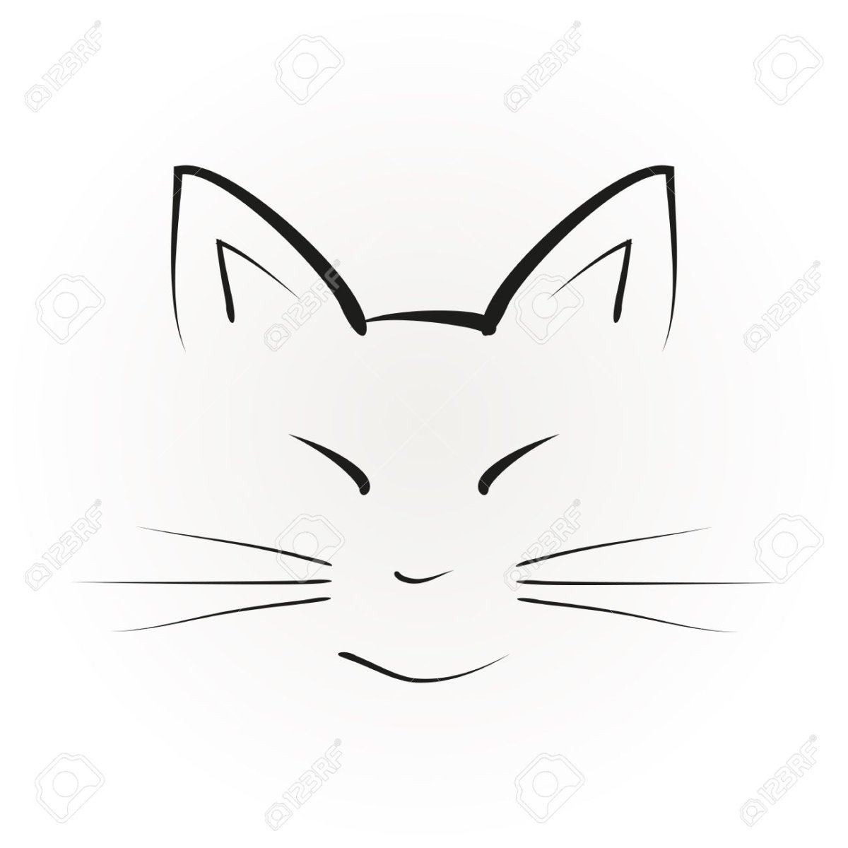 Кошачьи уши силуэт