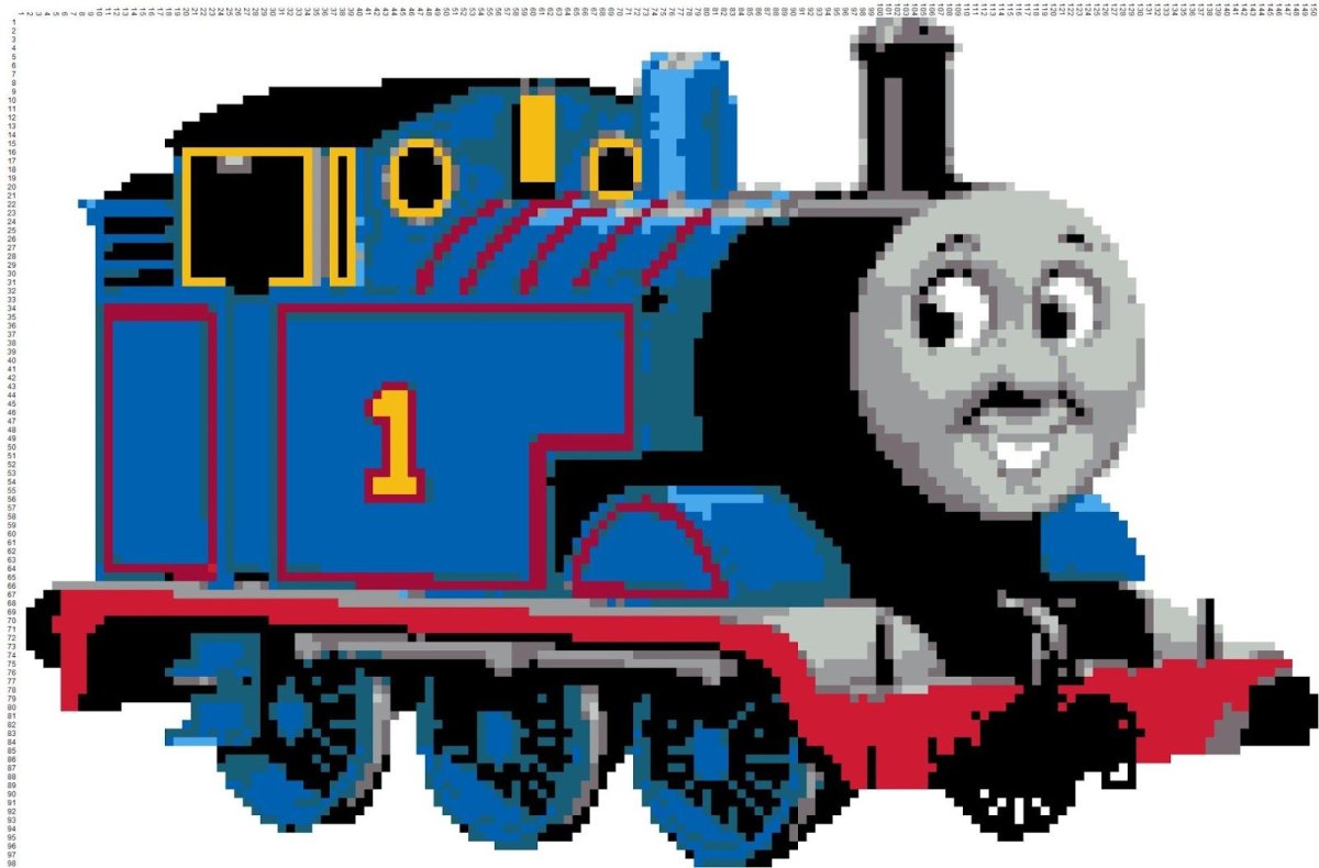 Паровоз Томас сбоку