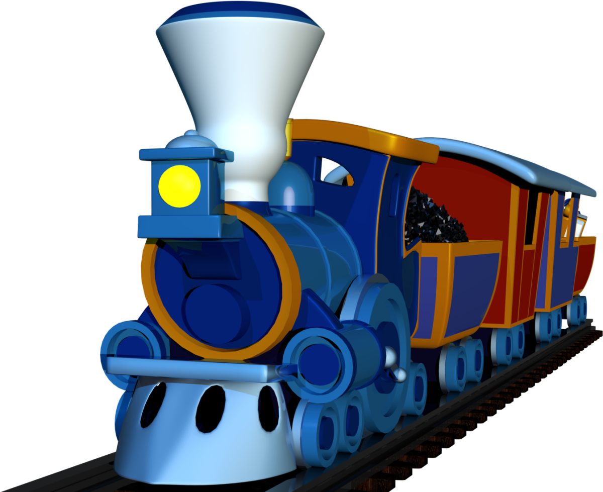 Паровоз мультяшные