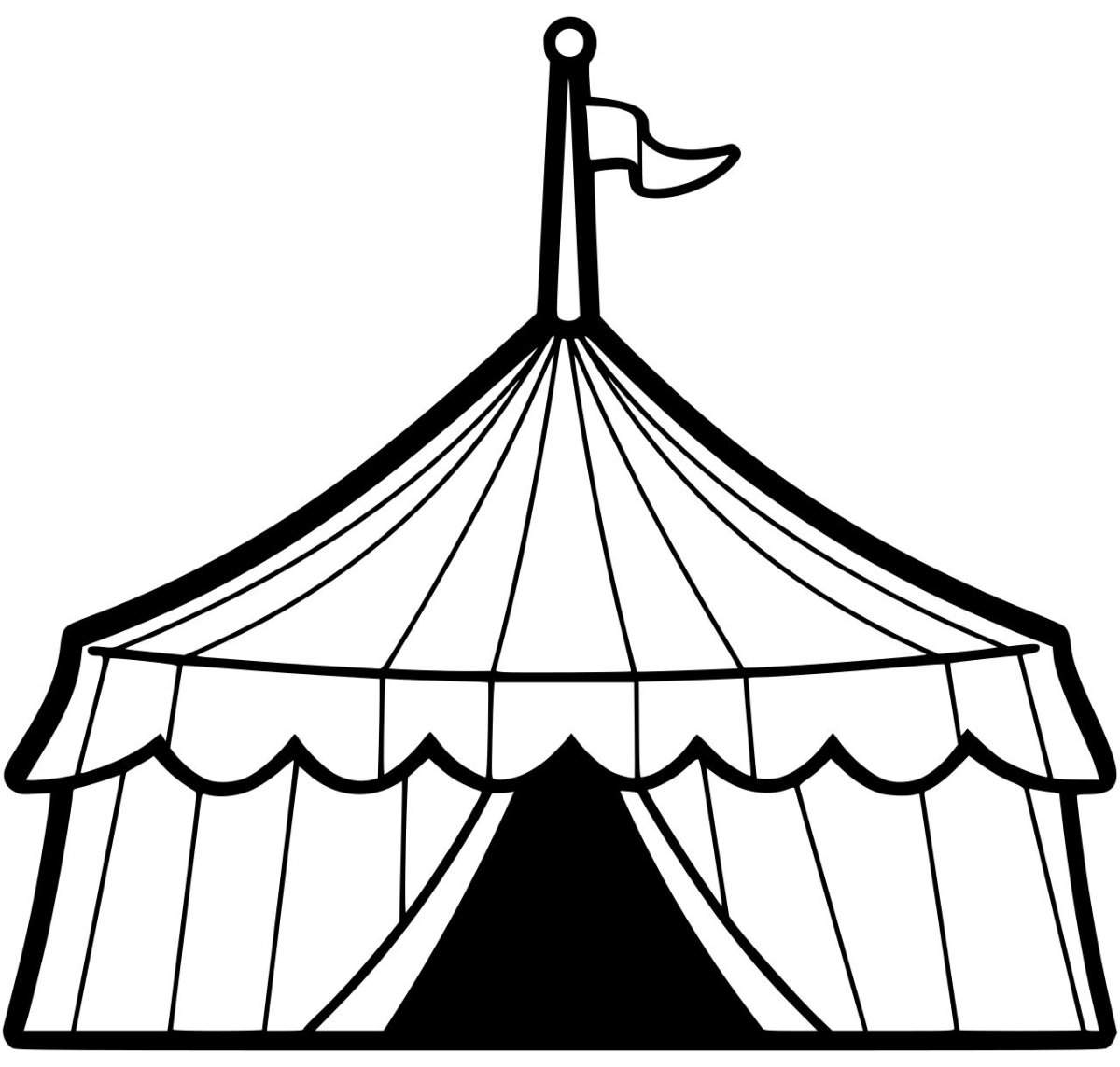 Нарисовать шатер