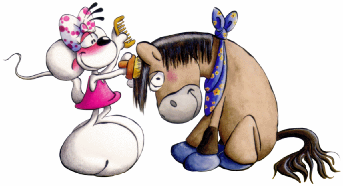 Минни Маус в зеленом платье