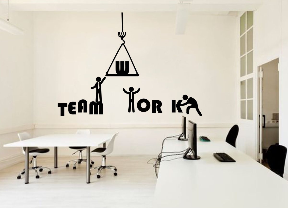 Надписи в офисе на стенах Мотивирующие