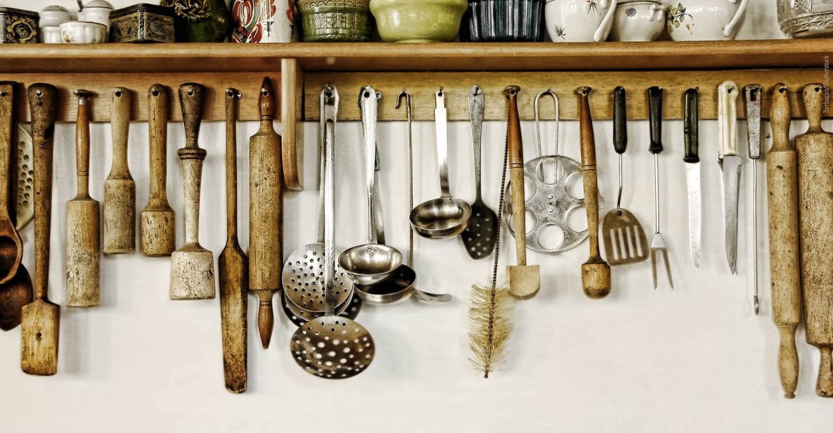 Деревянная утварь для кухни старинная