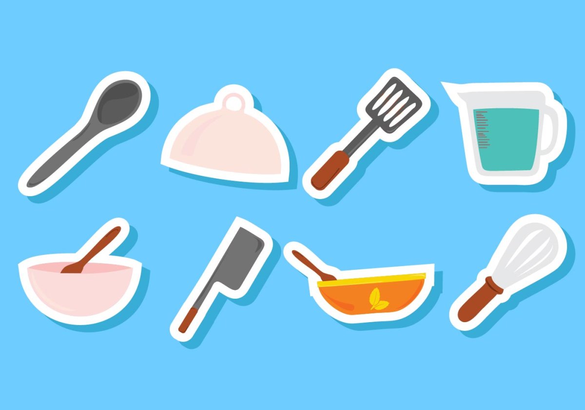 Кухонные приборы вектор