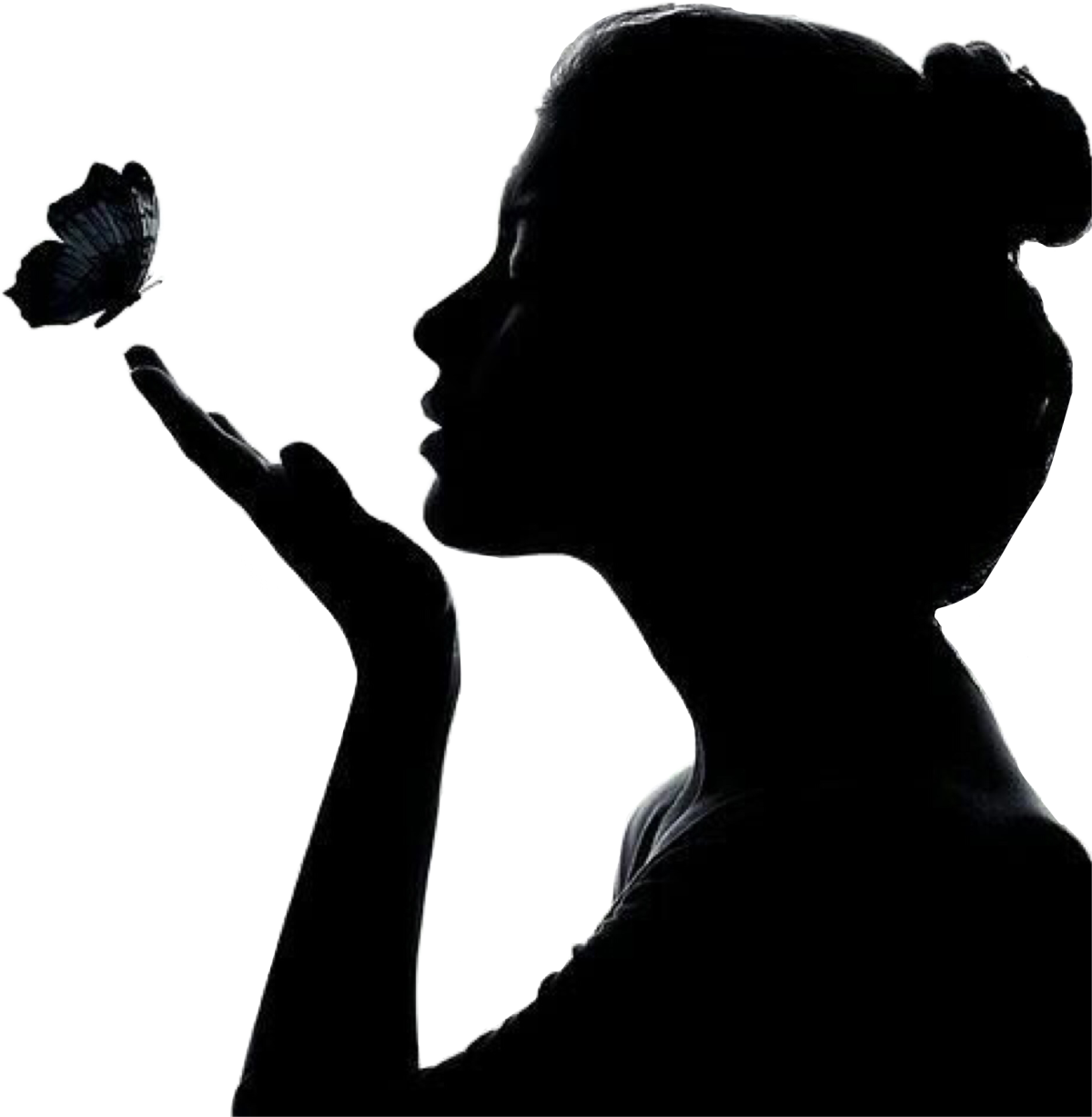 Женская рука в профиль