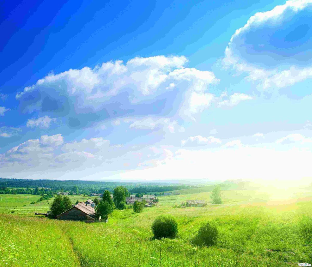 Фон деревня
