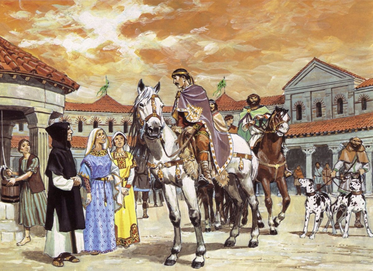 Древняя Русь встреча гостей