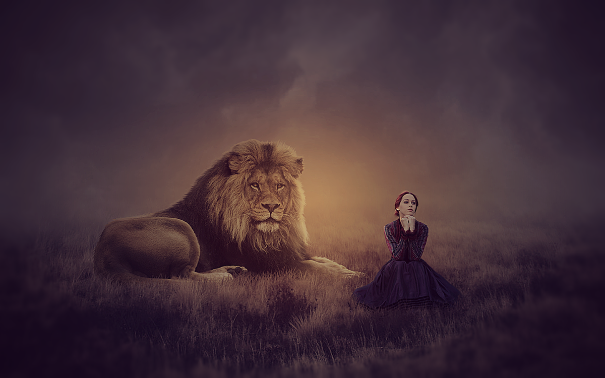 Девушка и Лев