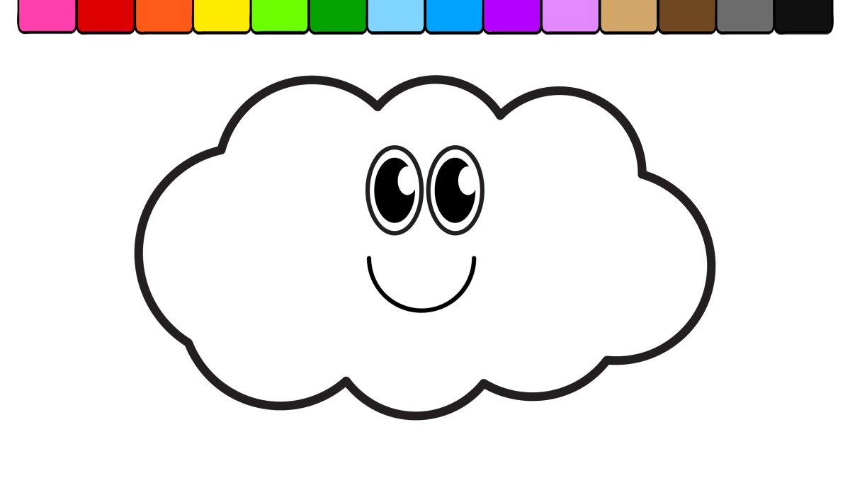 Тучка картинка для детей