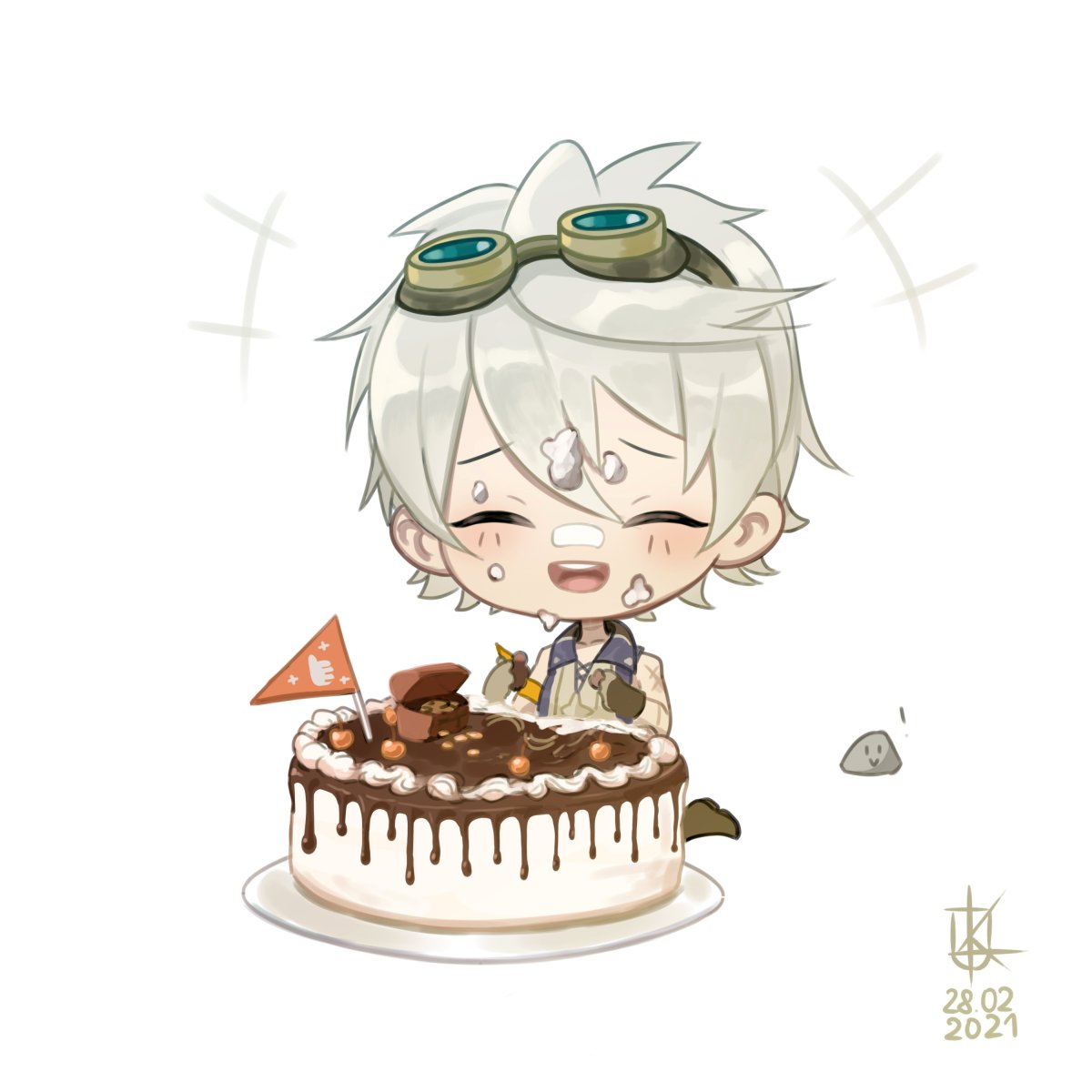 Чиби персонажи Геншин Беннет