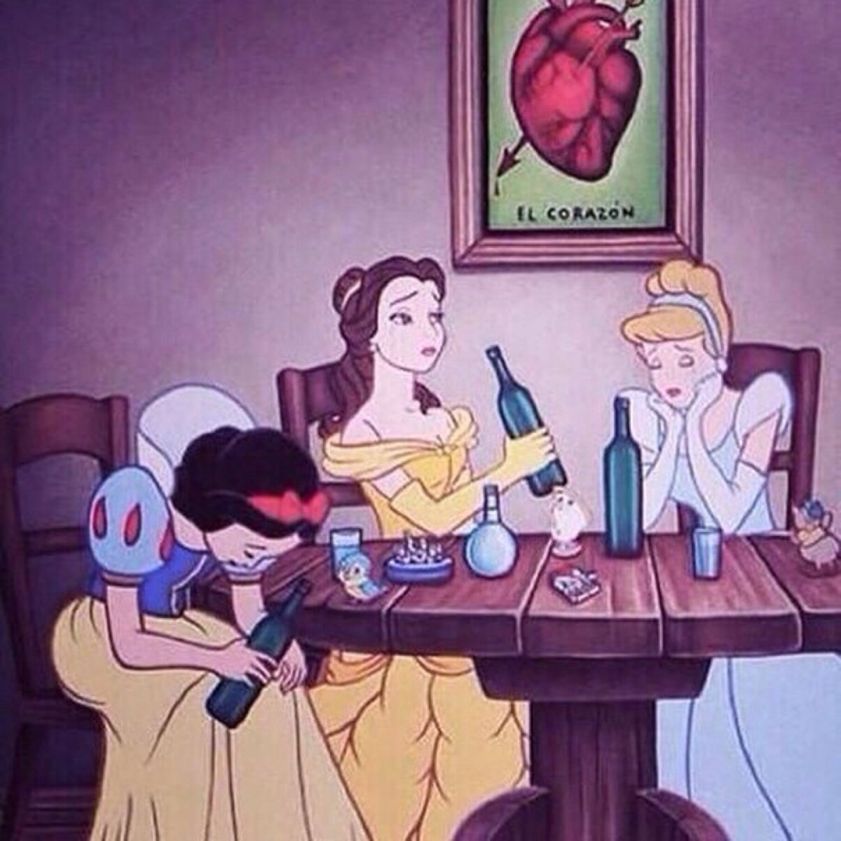 Подруги рисунок смешной