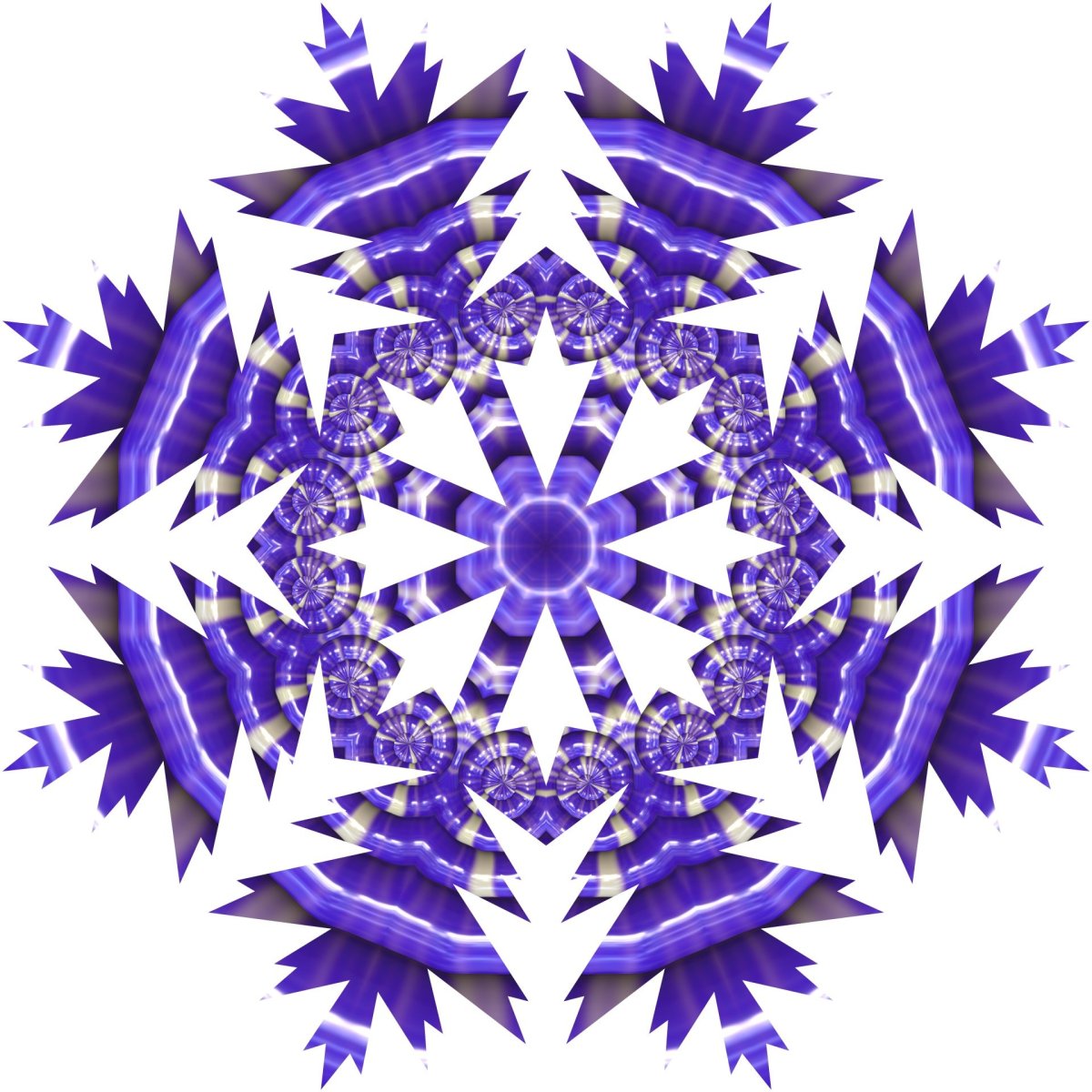 Трафарет «снежинки»