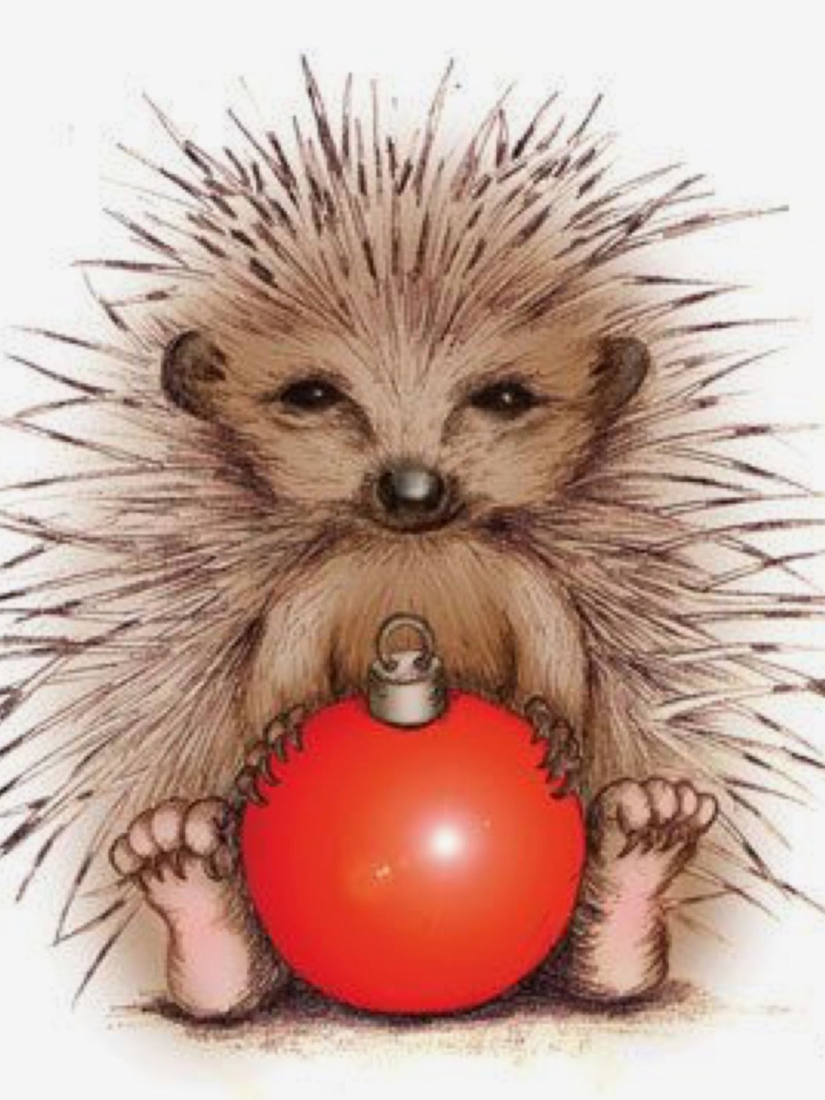 Ежик с узелком на палочке