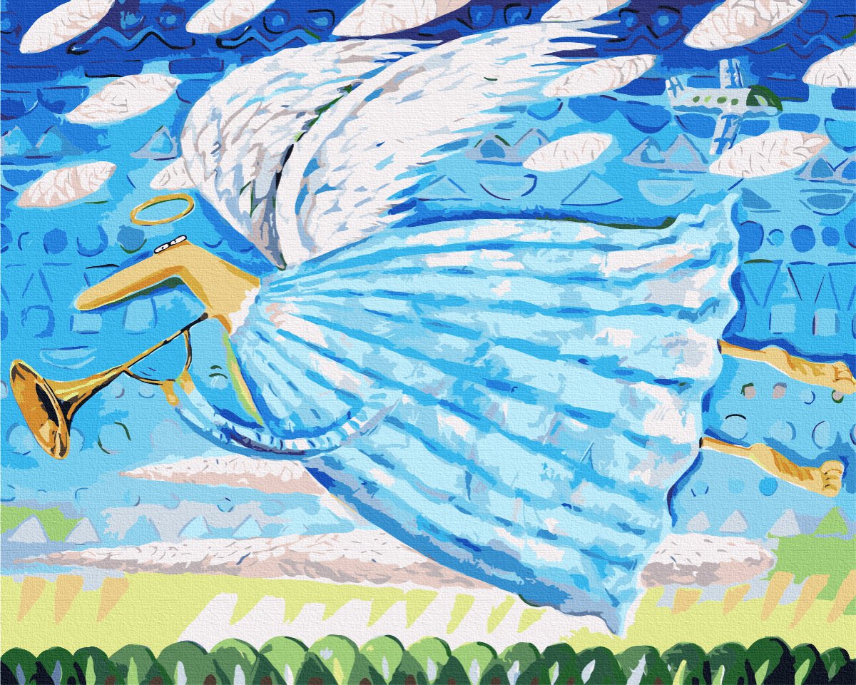 Летящий ангел живопись